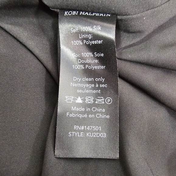 Kobi Halperin Ruth Botanical Print Front Twist Halter Dress Size 6 - Picture 14 of 14